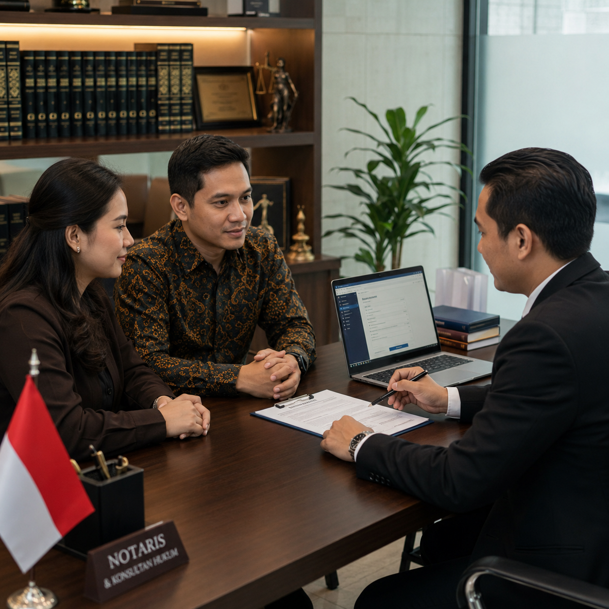 Konsultasi pendirian badan usaha di kantor notaris Indonesia dengan dokumen akta pendirian PT dan proses pendaftaran usaha