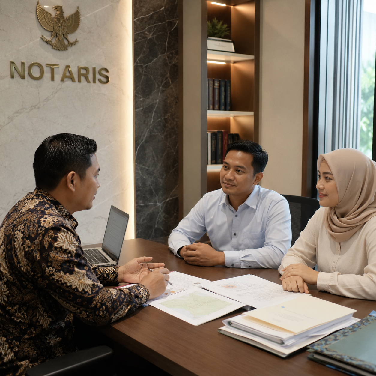 Dokumen pertanahan dan AJB BPHTB di kantor Notaris Tania Permatasari, proses pembuatan akta PPAT di Karawang